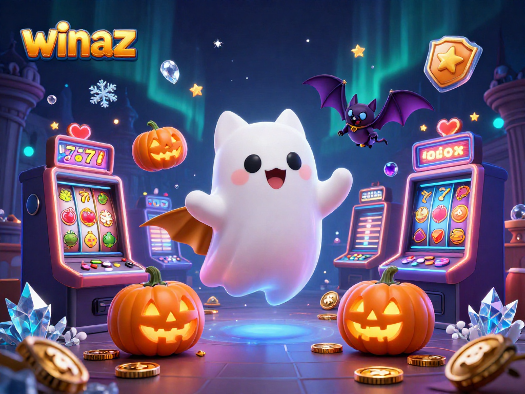 Engage with thrilling wins at Winaz through ghostly fun in a haunted casino scene.